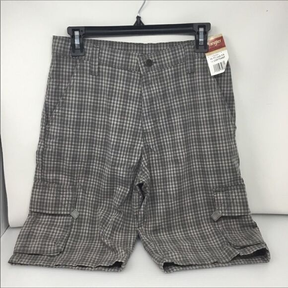 Wrangler Authentics Fashion Plaid Cargo Short (E8) - Picture 1 of 5